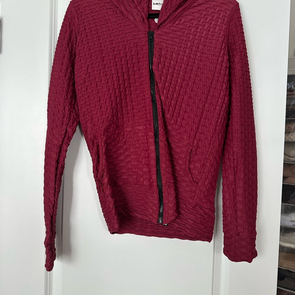 Booty by Brabants Textured Burgundy Hoodie